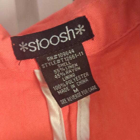 Sloosh cropped linen jacket - EUC - Sz M - Picture 3 of 4